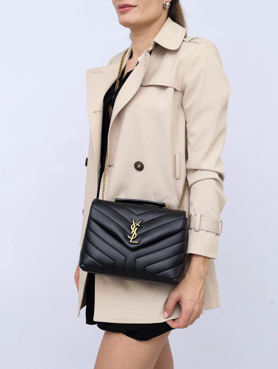 YSL Loulou Medium Quilted Chain Shoulder Bag