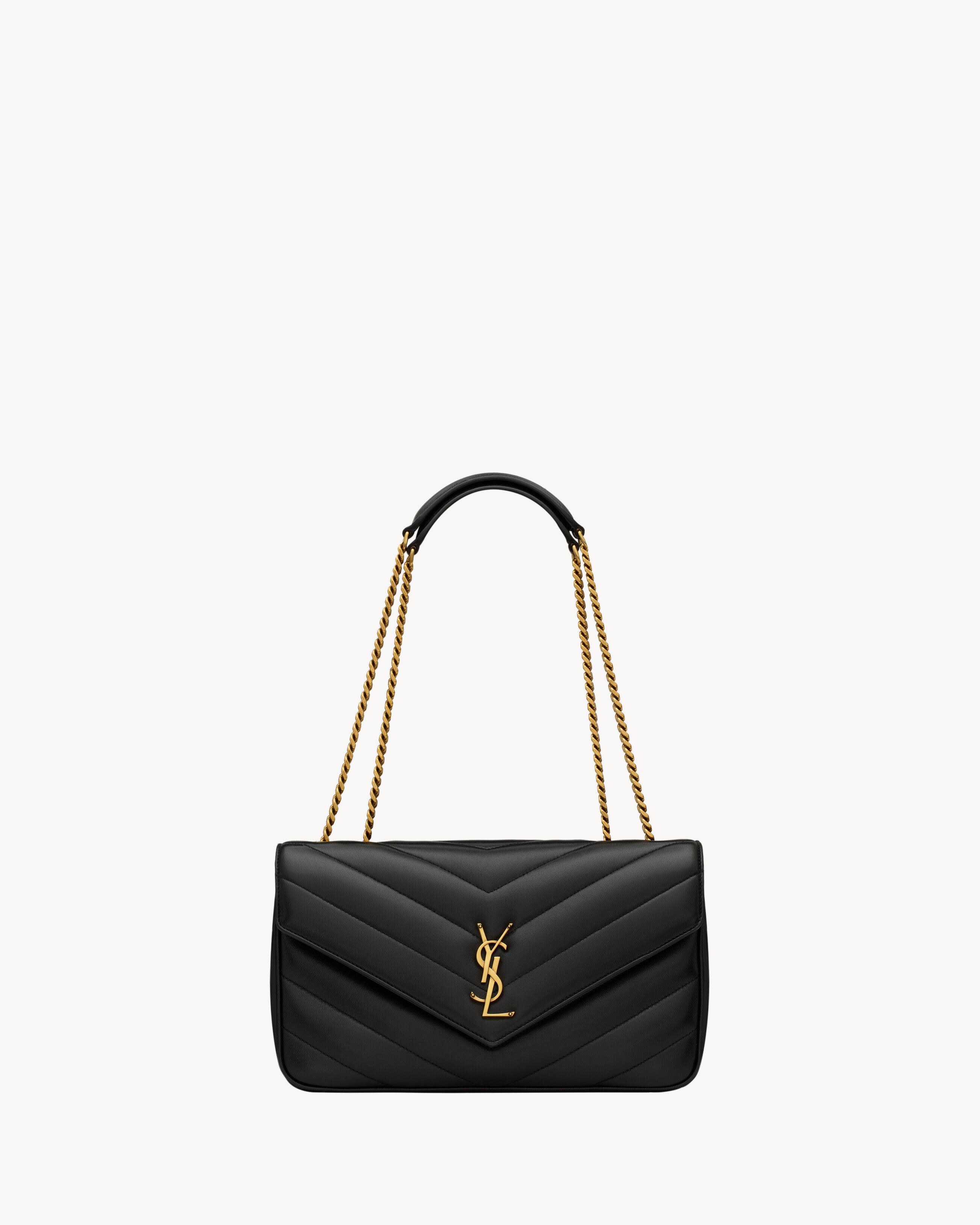 YSL Loulou Medium Quilted Chain Shoulder Bag