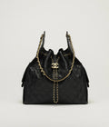 CH 25 Quilted Caviar Leather Chain Shoulder Bag